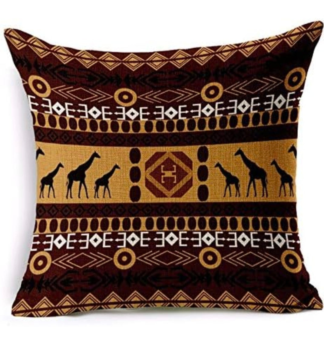 AEROHAVEN Decorative Hand Made Jute 150TC Throw/Pillow Cushion Covers (Multicolour, 12 x 12 inches) -Set of 5